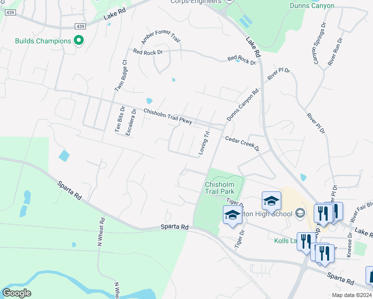 map of restaurants, bars, coffee shops, grocery stores, and more near 3103 Pitchfork Circle in Belton