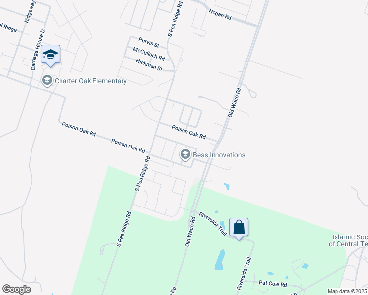 map of restaurants, bars, coffee shops, grocery stores, and more near 2518 Spotted Dove Drive in Temple