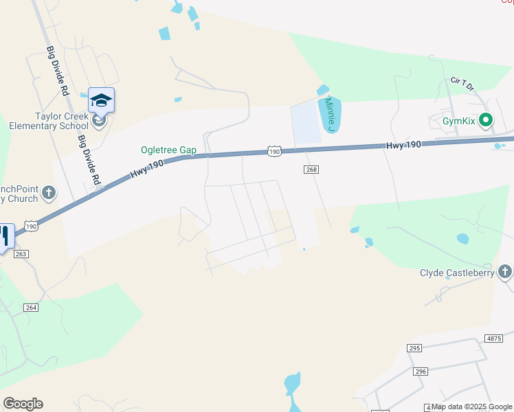 map of restaurants, bars, coffee shops, grocery stores, and more near 1821 W Hwy 190 in Copperas Cove