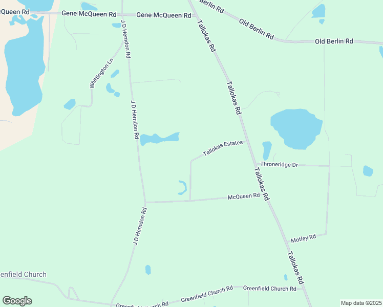 map of restaurants, bars, coffee shops, grocery stores, and more near 240 Tallokas Estates in Moultrie