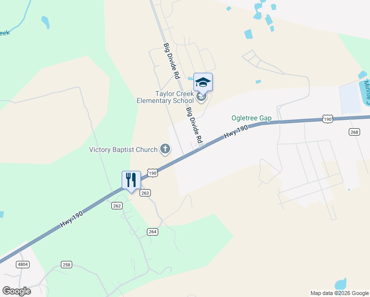 map of restaurants, bars, coffee shops, grocery stores, and more near 2700 U.S. 190 in Copperas Cove