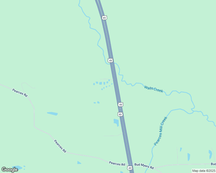 map of restaurants, bars, coffee shops, grocery stores, and more near 2619 U.S. 49 in Hattiesburg