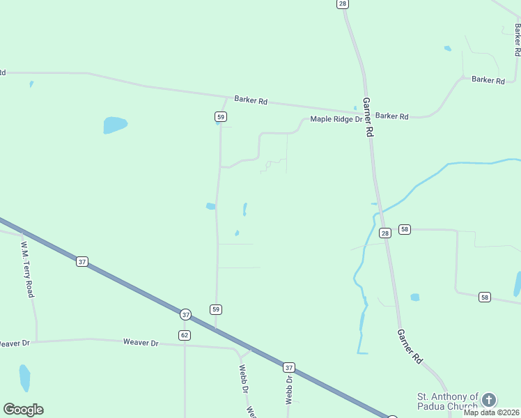 map of restaurants, bars, coffee shops, grocery stores, and more near 132 Maple Ridge Drive in Ray City