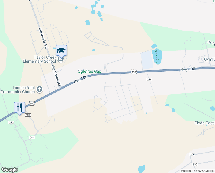 map of restaurants, bars, coffee shops, grocery stores, and more near 1901 U.S. 190 in Copperas Cove