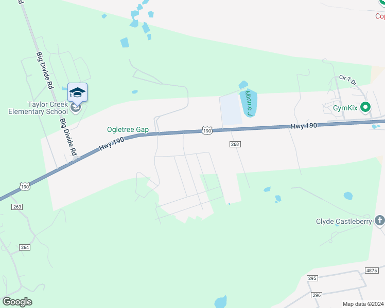 map of restaurants, bars, coffee shops, grocery stores, and more near 1821 W Hwy 190 in Copperas Cove