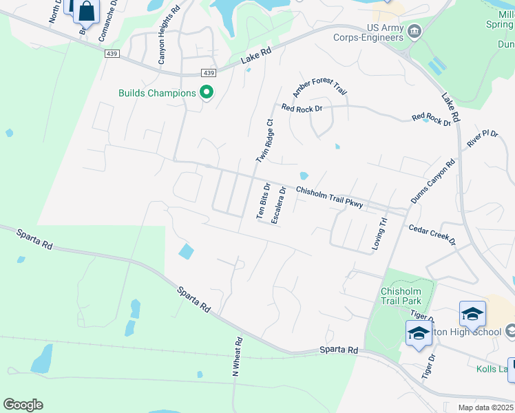 map of restaurants, bars, coffee shops, grocery stores, and more near 3309 Ten Bits Drive in Belton