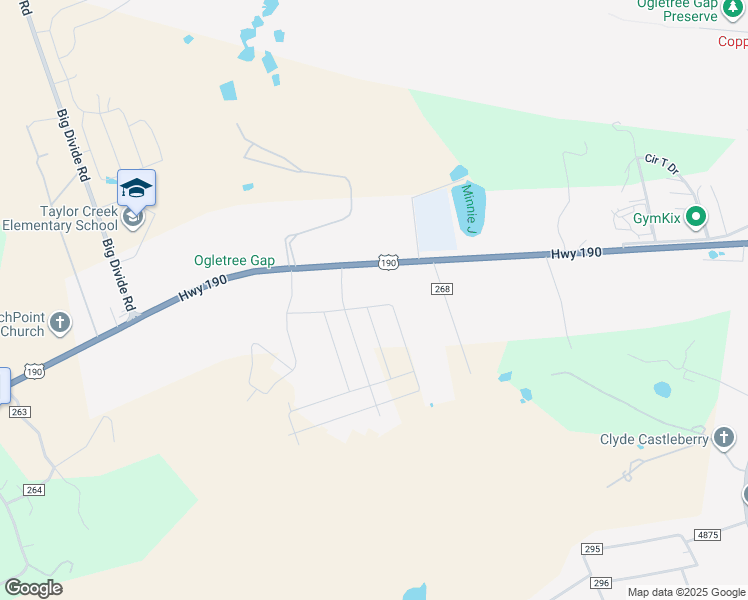map of restaurants, bars, coffee shops, grocery stores, and more near 1821 W Hwy 190 in Copperas Cove