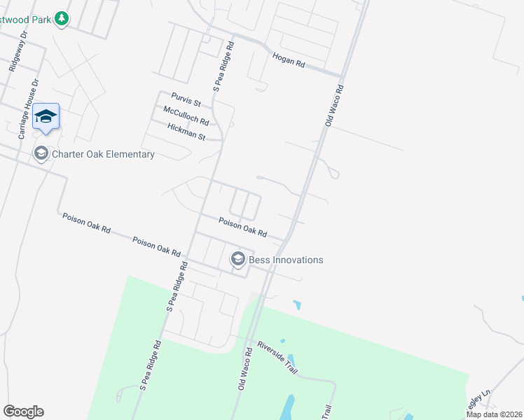 map of restaurants, bars, coffee shops, grocery stores, and more near 2317 Upland Bend Drive in Temple