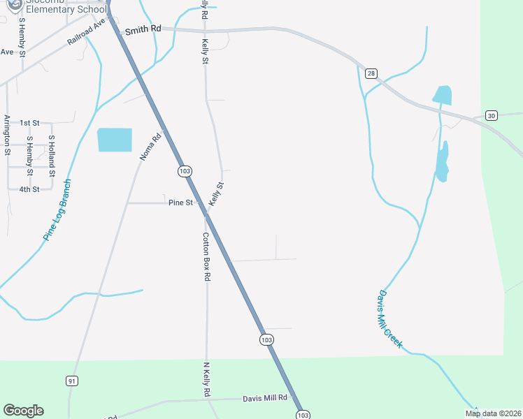 map of restaurants, bars, coffee shops, grocery stores, and more near in Slocomb