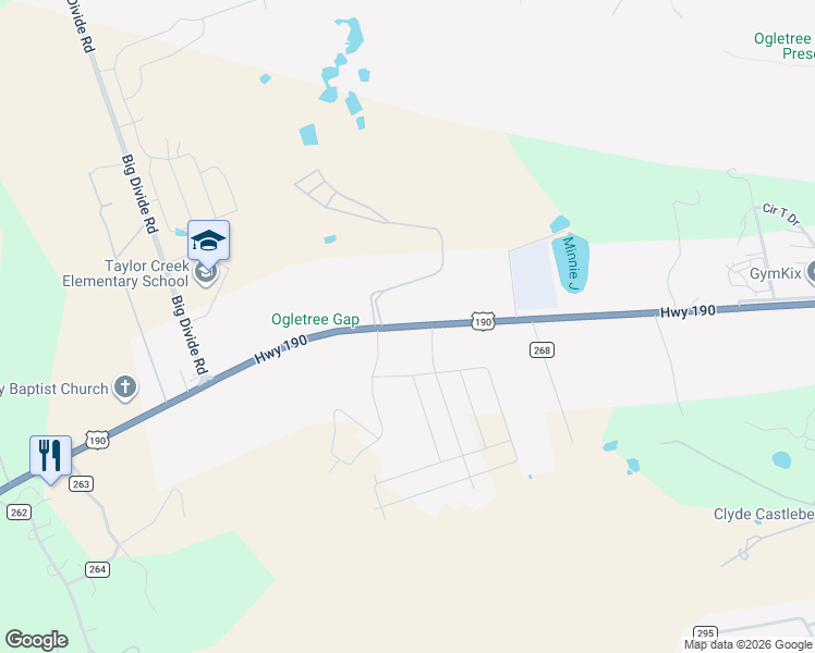 map of restaurants, bars, coffee shops, grocery stores, and more near 1876 U.S. 190 in Copperas Cove