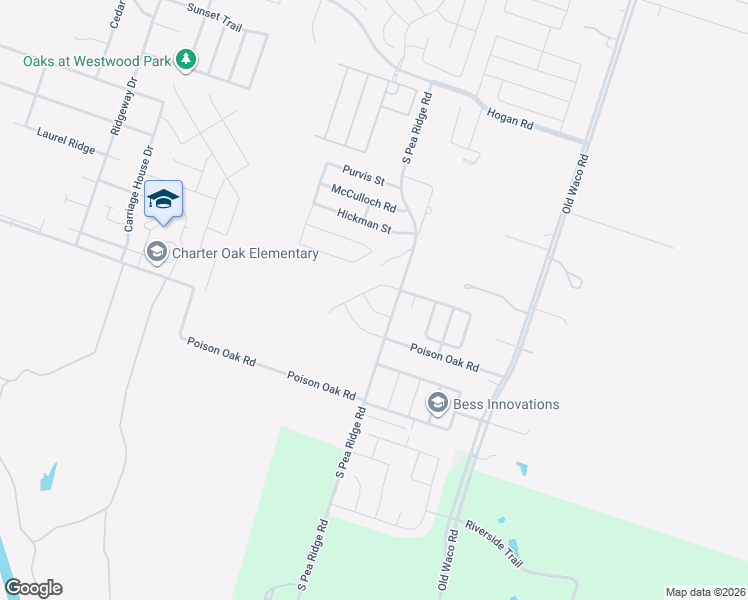 map of restaurants, bars, coffee shops, grocery stores, and more near 7518 Wind Chime Way in Temple