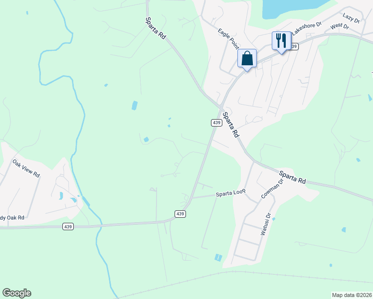 map of restaurants, bars, coffee shops, grocery stores, and more near 143 Spring Meadow Lane in Belton
