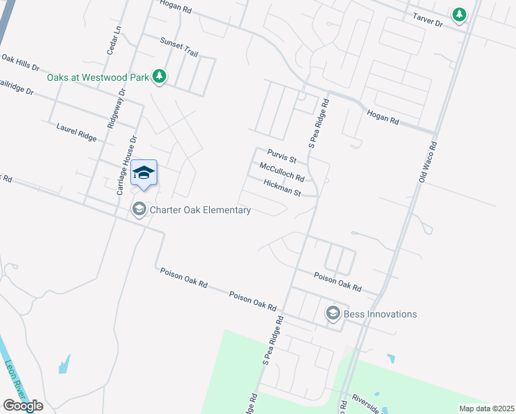 map of restaurants, bars, coffee shops, grocery stores, and more near 7713 Lee Hall Loop in Temple