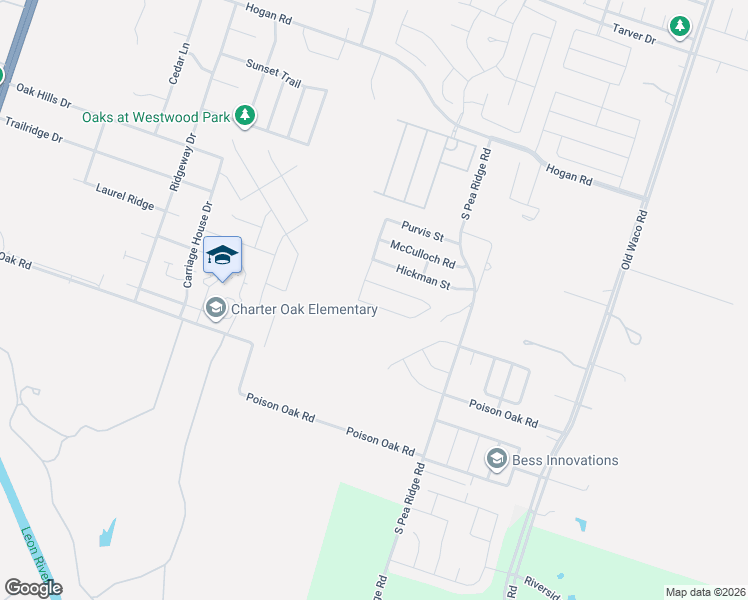 map of restaurants, bars, coffee shops, grocery stores, and more near 7117 Lee Hall Loop in Temple