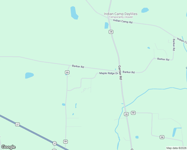 map of restaurants, bars, coffee shops, grocery stores, and more near 622 Maple Ridge Drive in Ray City