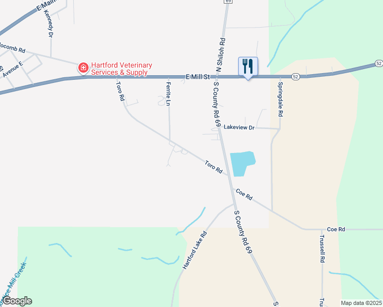 map of restaurants, bars, coffee shops, grocery stores, and more near 237 Toro Road in Hartford