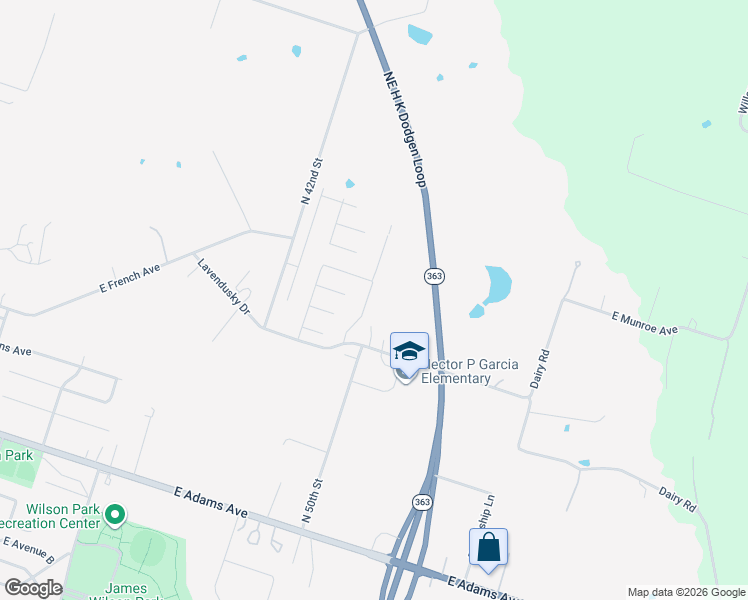 map of restaurants, bars, coffee shops, grocery stores, and more near 16900 Northeast H K Dodgen Loop in Temple