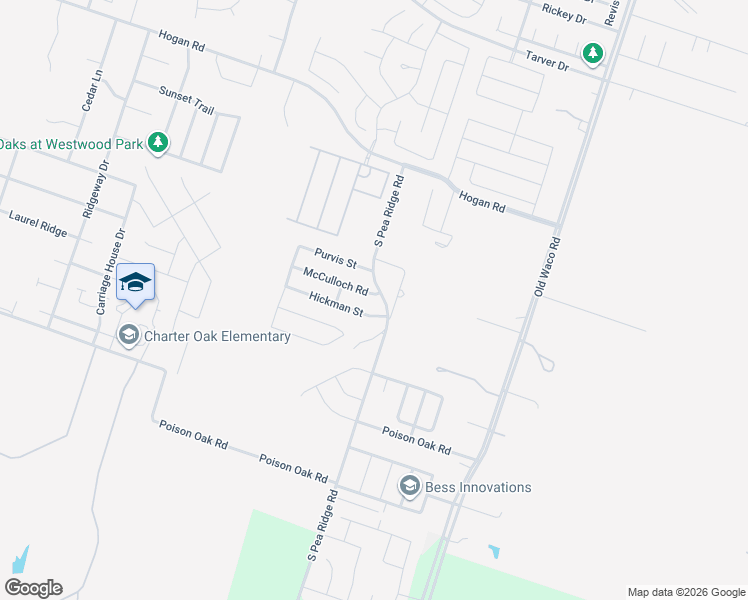 map of restaurants, bars, coffee shops, grocery stores, and more near 1944 Lively Lane in Temple