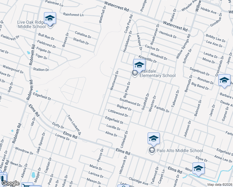 map of restaurants, bars, coffee shops, grocery stores, and more near 2800 Eastwood Drive in Killeen