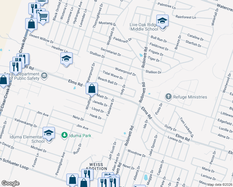 map of restaurants, bars, coffee shops, grocery stores, and more near 4204 Sand Dollar Drive in Killeen
