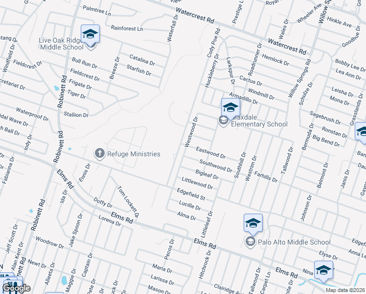 map of restaurants, bars, coffee shops, grocery stores, and more near 3201 Cody Poe Road in Killeen