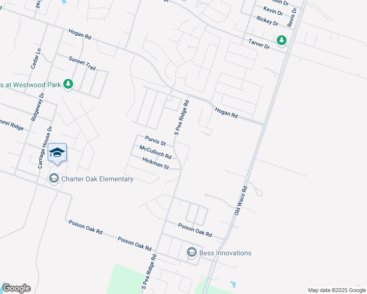 map of restaurants, bars, coffee shops, grocery stores, and more near 1944 Lively Lane in Temple