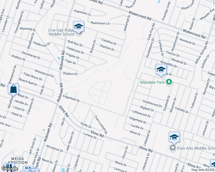 map of restaurants, bars, coffee shops, grocery stores, and more near 4105 Maid Marian Loop in Killeen