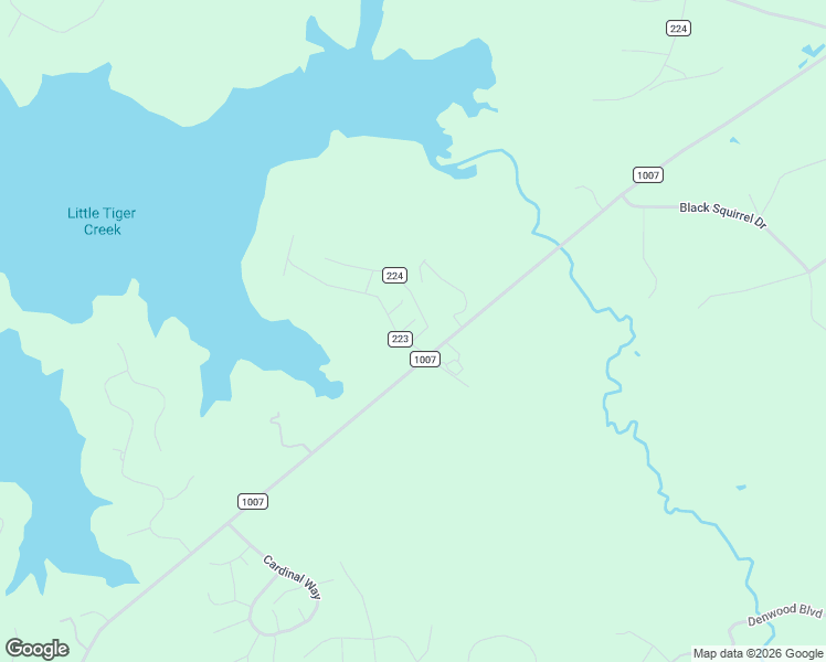 map of restaurants, bars, coffee shops, grocery stores, and more near County Road 224 in Brookeland