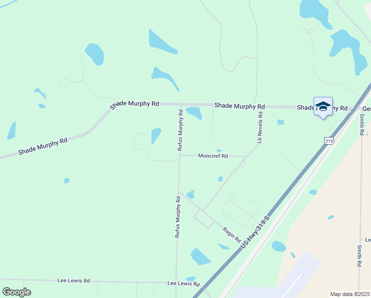 map of restaurants, bars, coffee shops, grocery stores, and more near 211 Rufus Murphy Road in Moultrie