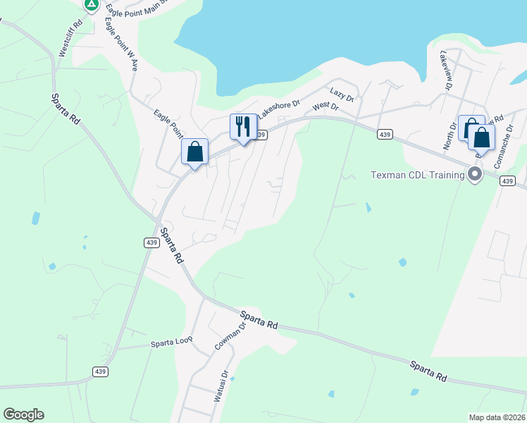 map of restaurants, bars, coffee shops, grocery stores, and more near 3397 Briana Drive in Belton