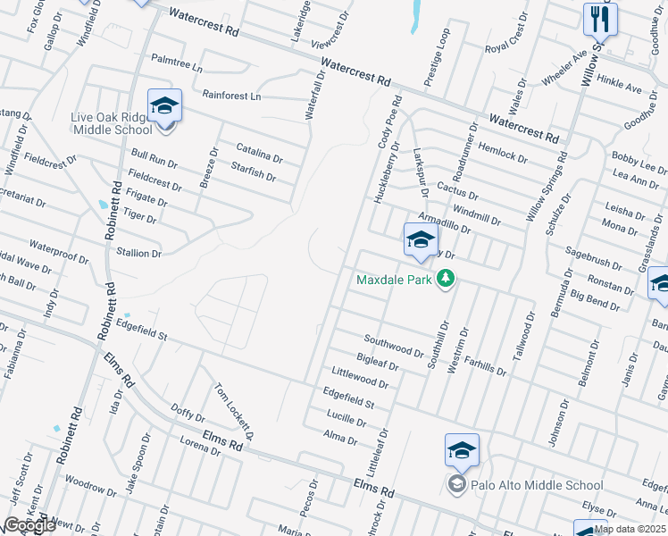 map of restaurants, bars, coffee shops, grocery stores, and more near 3006 Dannen Court in Killeen
