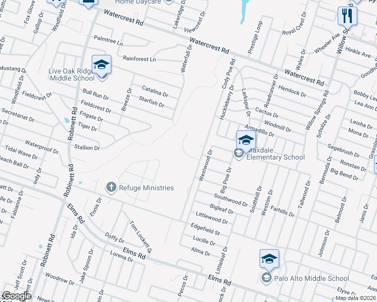 map of restaurants, bars, coffee shops, grocery stores, and more near 3006 Dannen Court in Killeen