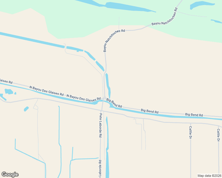 map of restaurants, bars, coffee shops, grocery stores, and more near 147 Big Bend Road in Moreauville