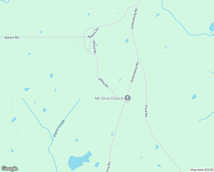 map of restaurants, bars, coffee shops, grocery stores, and more near 2846 Alfred Road in Liberty