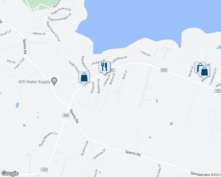 map of restaurants, bars, coffee shops, grocery stores, and more near 3421 Briana Drive in Belton