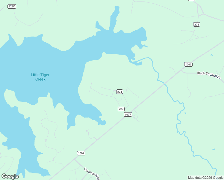 map of restaurants, bars, coffee shops, grocery stores, and more near County Road 224 in Sam Rayburn