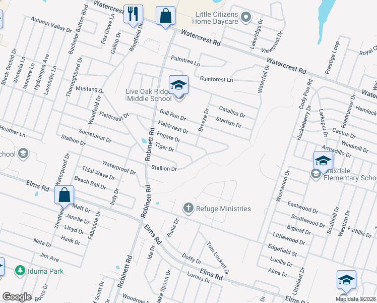 map of restaurants, bars, coffee shops, grocery stores, and more near 3709 Stallion Drive in Killeen