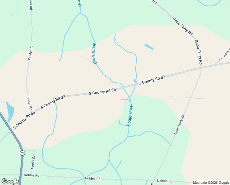 map of restaurants, bars, coffee shops, grocery stores, and more near 6486 South Co Road 33 in Ashford