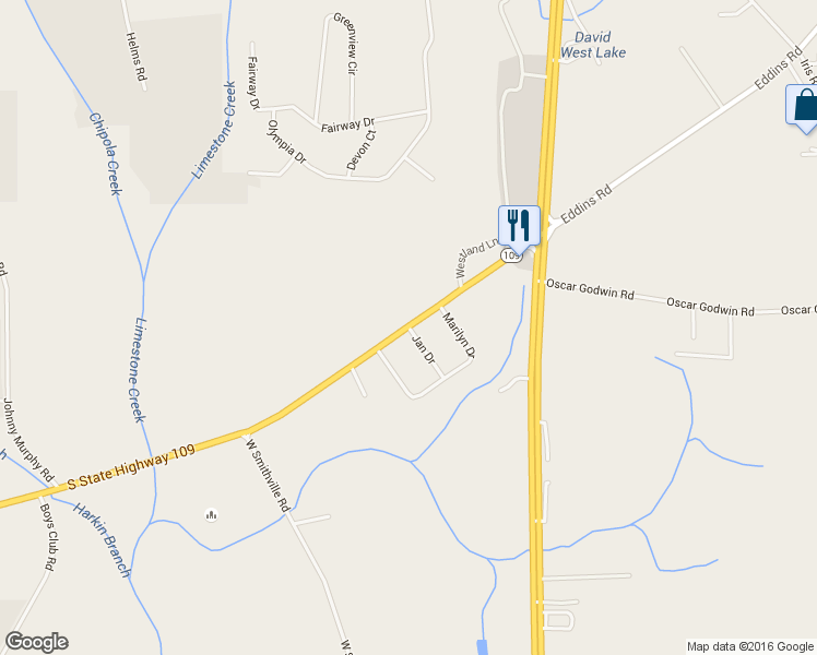 map of restaurants, bars, coffee shops, grocery stores, and more near 425 South State Highway 109 in Dothan