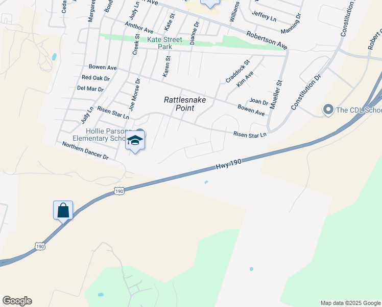 map of restaurants, bars, coffee shops, grocery stores, and more near 1320 Liberation Lane in Copperas Cove
