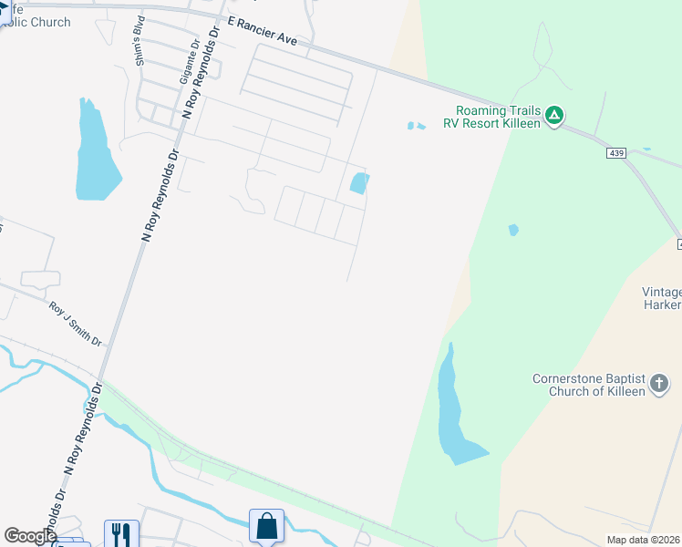 map of restaurants, bars, coffee shops, grocery stores, and more near 276 Snapdragon Lane in Killeen