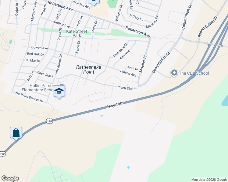 map of restaurants, bars, coffee shops, grocery stores, and more near 1006 Republic Circle in Copperas Cove