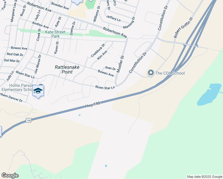 map of restaurants, bars, coffee shops, grocery stores, and more near 1709 Risen Star Lane in Copperas Cove
