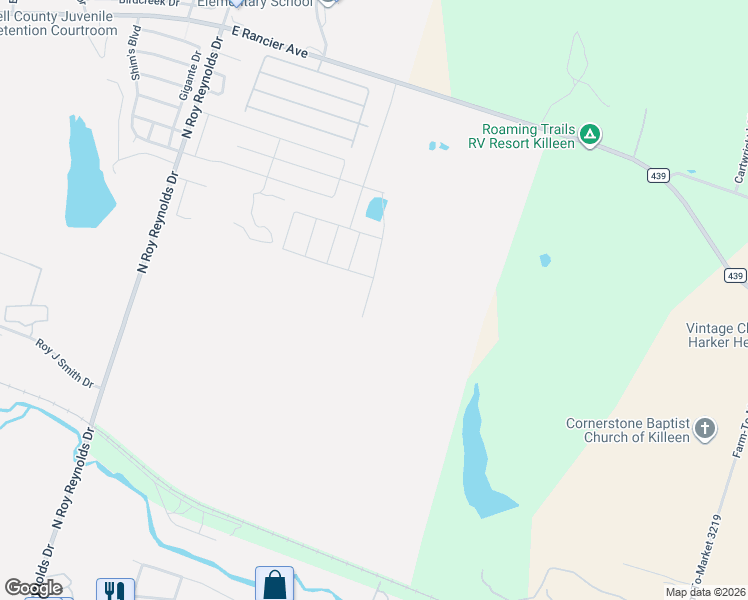 map of restaurants, bars, coffee shops, grocery stores, and more near 276 Snapdragon Lane in Killeen