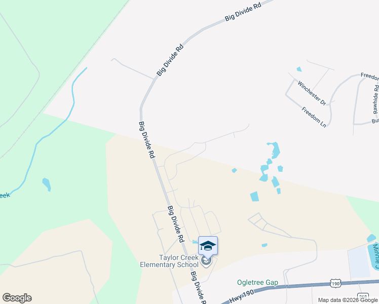 map of restaurants, bars, coffee shops, grocery stores, and more near 2267 Big Divide Road in Copperas Cove