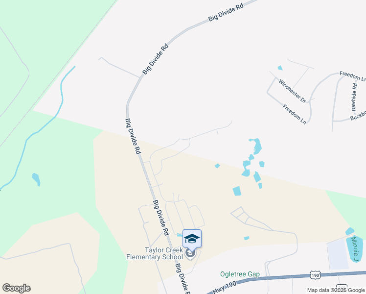 map of restaurants, bars, coffee shops, grocery stores, and more near Big Divide Road in Copperas Cove