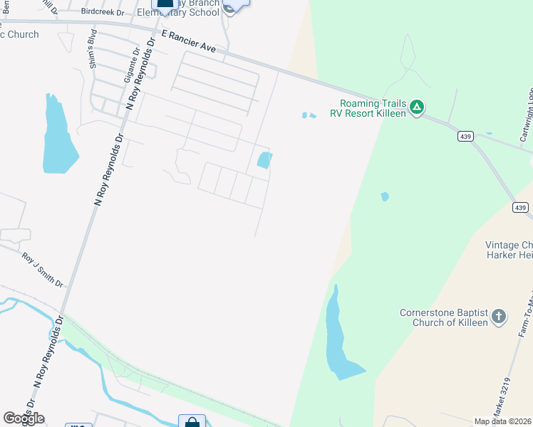 map of restaurants, bars, coffee shops, grocery stores, and more near 276 Snapdragon Lane in Killeen