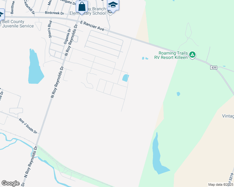 map of restaurants, bars, coffee shops, grocery stores, and more near 276 Snapdragon Lane in Killeen