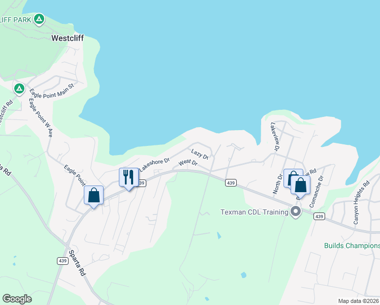 map of restaurants, bars, coffee shops, grocery stores, and more near 5299 Lazy Drive in Belton
