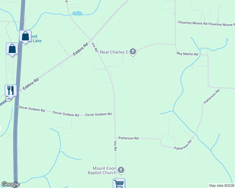 map of restaurants, bars, coffee shops, grocery stores, and more near 2532-2730 Iris Road in Dothan